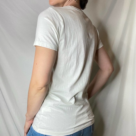 J Crew winter dogs Collector tee t-shirt ivory short sleeve dog graphic BL301 S - Picture 3 of 17